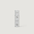 Creed silver leather 5ml perfume atomizer on a light gray background